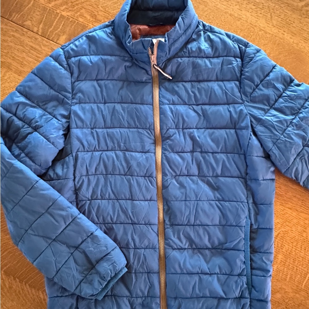 Old Navy Blue and Rust Quilted Insulated Jacket